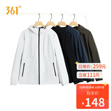 361°外套男秋冬季新款三防加绒运动休闲夹克风衣抓绒衣652544605D-1