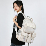 Edison爱迪生高中生书包女护脊大容量防泼水双肩包初中旅行背包K2272-6