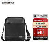 新秀丽（Samsonite）斜挎包精品男士单肩包超纤挎包时尚男包休闲实用TN5*09004黑色