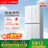博世（BOSCH）全域智净M8 550L十字门冰箱1:1冷冻大空间 风冷无霜 抗菌净味 一级能效 大容量K5C821E23C国家补贴