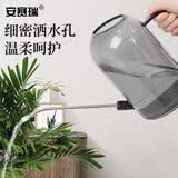 安赛瑞 喷壶 浇水水壶长嘴 洒水浇花壶带刻度  灰色 2L 5J00422