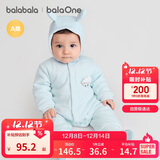 巴拉巴拉童装连体衣新生儿2025新款冬装爬服加厚男女婴童衣服208425133202
