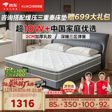 顾家家居（KUKA）京东家具2cm天然乳胶床垫席梦思梦想垫PLUS 2.0*2.2米【京仓闪发