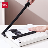 得力（deli）A4钢制切纸机 手动切纸刀裁纸刀裁纸机铡刀金属照片裁剪相片割纸办公家用小型300×250mm