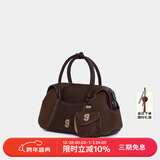 古良吉吉棒球波士顿包小号包包女手提包鸳鸯棕复古单肩斜挎包 鸳鸯棕+【鸳鸯棕耳机包】现货 无规格