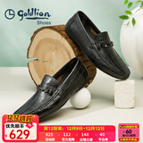 金利来（Goldlion）男鞋豆豆鞋秋季皮鞋男时尚男士皮鞋商务休闲鞋柔软乐福鞋男
