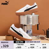 彪马（PUMA）复古增高厚底松糕鞋女子新款休闲鞋PLATFORM 365830 白-黑色-15 35.5