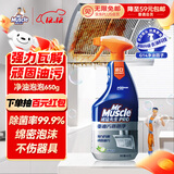 威猛先生（Mr Muscle）油污清洁剂  油烟机净油泡泡650g小青柠香G14净油因子 高效3合1 