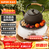 苏泊尔（SUPOR）迷你电陶炉煮茶器煮茶炉煮茶壶养生围炉煮茶茶艺炉泡茶家用办公老白茶黑茶花茶不挑器具SW-DTL01