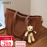 viney牛皮包包女包大容量托特包轻奢斜挎单肩包生日元旦礼物送女生女友