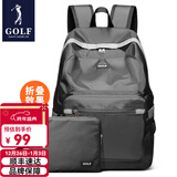 高尔夫（GOLF）可折叠双肩包防泼水男女大容量14英寸学生电脑书包便携户外背包男 灰色/款式2