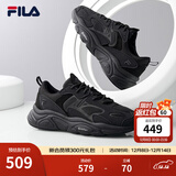 斐乐（FILA）跑步鞋老爹鞋男子跑步鞋MARSⅡ火星二代情侣款复古运动鞋休闲鞋 黑-BK-F12M141116F 40.5