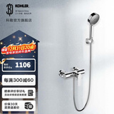 科勒（KOHLER）淋浴花洒利奥挂墙式浴缸花洒龙头(致巧款) 25108T-4-CP