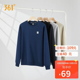 361°卫衣男装秋冬季长袖运动服休闲跑步圆领宽松上衣服652334801D-8