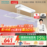 好太太（Hotata） 电动晾衣架智能自动升降晒被阳台晾衣架室外衣服架伸缩晾衣杆 【46孔大晒量】D11-Z白色