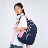 Edison爱迪生中学生书包护脊减负多隔层防泼水初中高中大容量背包310-9