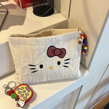 范爷家韩系猫咪化妆品收纳包布艺大容量便携护肤品洗漱袋外出旅游手拿包