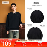 安踏休闲卫衣男女同款冬季圆领套头衫打底衫针织宽松运动潮流上衣