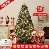 琉弦笙 圣诞树客厅  【德国品质】落雪圣诞摆件酒店商场装饰圣诞节装饰 商场推荐-2.1米绿色树【赠玩偶牌+长毛地毯】