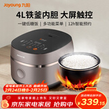 九阳电饭煲家用铁釜内胆多功能菜单智能预约大功率电饭锅2-6人 【铁釜内胆 低糖饭】 4L