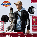 Dickies夹棉棉服夹克男女同款休闲字母印花加厚棒球服外套8131 黑色 M
