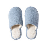 名创优品（MINISO）居家小卷毛系列棉拖男女士冬天室内秋冬拖鞋 粉蓝色 39-40