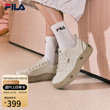 FILA 斐乐官方女鞋COOKIES复古帆布鞋2025夏新款曲奇鞋时尚休闲鞋 豆腐白-TF 37.5