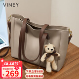 viney牛皮包包女包大容量托特包轻奢斜挎单肩包生日圣诞礼物送女生女友