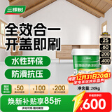 三棵树漆（SKSHU）水性地坪漆 耐磨车间水泥地面改色漆室内外家用地板改造油漆 浅灰色（哑光）-20kg