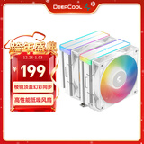 九州风神（DEEPCOOL）大霜塔棱镜白色6热管CPU风冷散热器棱镜顶盖幻彩同步260W多平台支持