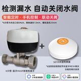 艾联已接入米家app智能阀门机械手电磁阀水管燃气管开关4分6分管球阀 6分管智能阀+S01D水浸-已接入米家