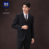 HLA海澜之家西服套装男轻商务经典平驳领套西男春秋