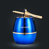 百诚创意台式煤油打火机 防风USB充电火机油电混合万次火柴点烟器礼物 宝石蓝