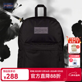 JANSPORT杰斯伯书包轻便双肩包男女旅行包简约背包电脑包学生校园 4QUEGP0 黑武士-隔层+侧袋-25年