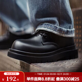 马登德比鞋男款厚底增高黑色大头皮鞋男通勤百搭cleanfit休闲工装鞋子 酷雅黑 【正码正拍&全真皮/高档头层牛皮鞋】 42 男码