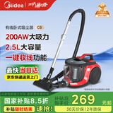 美的（Midea）吸尘器家用 C6 有线卧式大吸力地毯清洁机大功率强劲吸力一键收线 【国家补贴】