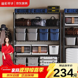 溢彩年华置物架落地货架多功能储物架阳台杂物收纳架【层高可调90cm】2398