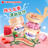 好丽友 无糖口香糖 西瓜味101g/瓶 木糖醇 休闲零食 提神清新 抽拉提取