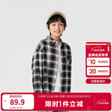 巴拉巴拉童装儿童衬衫2025女童男童上衣格纹衬衣春装亲子百搭209125102201