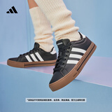 adidas DAILY 4.0复古百搭休闲帆布鞋男女阿迪达斯官方轻运动 黑色/白色/树脂黄   42