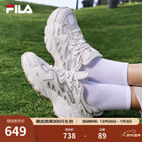斐乐（FILA）官方女鞋老爹鞋运动鞋杨幂同款夏新款蕨草鞋休闲鞋 磨菇灰色/白中白-OB 37.5