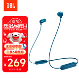 JBL TUNE 135BT蓝牙无线耳机 颈挂式运动耳机 无线立体声耳机 蓝色