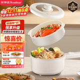 荣事达（Royalstar）电煮锅 家用多功能学生宿舍泡面电火锅蒸煮煎炒锅电热锅小电锅电炒锅带蒸笼 DZG16A家电