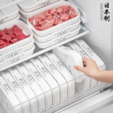 家の物语（KATEI STORY）日本进口冰箱冷冻分装盒保鲜盒冻肉收纳盒食品级冷藏收纳盒2件套