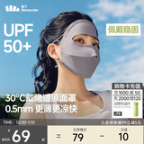 蕉下（beneunder）脸基尼女全脸防晒医美面罩防紫外线口罩高颜值骑行面罩护脸深黛灰