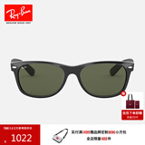 雷朋（RayBan）太阳镜男女款方形徒步旅行者镜框复古舒适墨镜0RB2132F可定制 901L黑色镜框绿色镜片 尺寸55