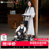 KinderKraftKK口袋推车小憨豆遛娃神器婴儿车轻便推车折叠小巧遛娃车黑色