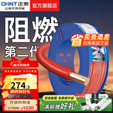 正泰（CHNT）阻燃电线BV2.5/4/6平方单股铜芯电线 电缆线国标电源线家用铜芯线 红色火线BV2.5  100米