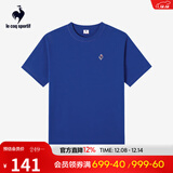 乐卡克法国公鸡夏季圆领短袖T恤 L242UECA0302 法国蓝色 XL