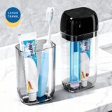 乐活旅行旅行洗漱套装便携式牙膏牙刷刷牙漱口杯旅游洗护出差用品必备全套